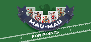 Mau-Mau for Points Card Game. Mau-Mau is a card game for 2 or 4 players. Play a card if it corresponds to the suit or rank of the card on the table.