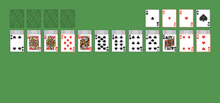 Closed Bisley Solitaire. Move all the cards to the Foundations. Ace Foundation piles (right top): Build up by suit. Tableau piles: Build up or down by suit. An empty spot may not be filled. Only topmost card is available for play. Reserve piles (left top): Build down by suit. An empty spot may be filled with a King. Only topmost card is available for play. Double-click on a card to move it into its place. Double-click or right-click on the game field to move all available cards into its place.