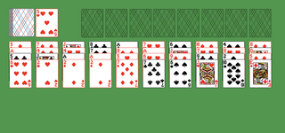 Josephine Solitaire. Move all the cards to the Foundations. Foundation piles (right top): An empty spot may be filled with an Ace. Build up by suit. Tableau piles: Build down by suit. A group of cards can be moved to another pile if they are in sequence down by suit. An empty spot may be filled with any card. You may only pass through the deck once. Double-click on a card to move it into its place. Double-click or right-click on the game field to move all available cards into its place.