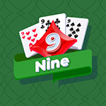 Nine card game. Nine is russian variant of Domino card game. Cards are played out to form a layout of sequences going up and down in suit from nines.