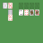 Acme Solitaire. Move all the cards to the Foundations. Foundation piles (right top): An empty spot may be filled with an Ace. Build up by suit. Tableau piles: Build down by suit. An empty spot may be filled with any card. Only topmost card is available for play. Reserve pile (left): Topmost card is available for play. You may only pass through the deck two times. Double-click on a card to move it into its place.