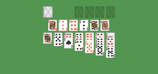 Agnes Solitaire. Move all the cards to the Foundations. Foundation piles (right top): An empty spot may be filled with an Ace. Build up by suit. Tableau piles: Build down in descending order and alternating color. A group of cards can be moved to another pile if they are in sequence down by alternating color. An empty spot may be filled with a King. Reserve piles (center): Topmost card is available for play. Click on the deck to deal a new row of cards. Double-click on a card to move it into its place. Double-click or right-click on the game field to move all available cards into its place.