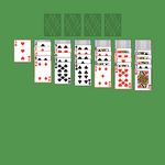 Alaska Solitaire. Move all the cards to the Foundations. Foundation piles (top): An empty spot may be filled with an Ace. Build up by suit. Tableau piles: Build down by suit. Any face up card and all the cards below it are available for play. An empty spot may be filled with a King. Double-click on a card to move it into its place. Double-click or right-click on the game field to move all available cards into its place.