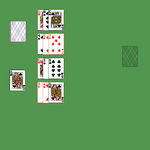 Apollo Solitaire. Move all the cards to the Foundation. Foundation pile (right): An empty spot may be filled with any card. Build up in ascending order regardless of suit, wrapping from King to Ace as necessary. Tableau piles: Build down in descending order regardless of suit. An empty spot may be filled with any card. Only topmost card is available for play. You may only pass through the deck once. Double-click on a card to move it into its place.