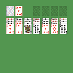 Australian Solitaire. Move all the cards to the Foundations. Foundation piles (right top): An empty spot may be filled with an Ace. Build up by suit. Tableau piles: Build down by suit. Any face up card and all the cards below it are available for play. An empty spot may be filled with a King. You may only pass through the deck once. Double-click on a card to move it into its place. Double-click or right-click on the game field to move all available cards into its place.