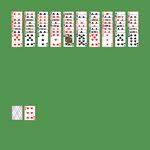Big Turkish Carpet Solitaire. Discard all the cards. Discard any pair of cards of equal rank. Move a card onto another card to remove them. You may pass through the deck many times.