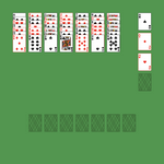 Captive Solitaire. Move all the cards to the Foundations. At the start of the game, the left top space are filled by Ace of Spades. Foundation piles (right): An empty spot may be filled with an Ace. Build up by suit. Tableau piles: Build down by suit. A group of cards can be moved to another pile if they are in sequence down by suit. An empty spot may be filled with a King. Reserve piles (bottom): Can only contain one any card. Double-click on a card to move it into its place. Double-click or right-click on the game field to move all available cards into its place.