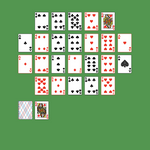 Carpet Solitaire. Move all the cards to the Foundations. Ace Foundation piles (left and right): Build up by suit. Tableau piles: Can only contain one any card. You may only pass through the deck once. Double-click on a card to move it into its place.