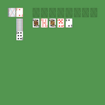 Double Canfield Solitaire. Move all the cards to the Foundations. Foundation piles (right top): An empty spot may be filled with an Ace. Build up by suit. Tableau piles: Build down in descending order and alternating color. A group of cards can be moved to another pile if they are in sequence down by alternating color. An empty spot may be filled with any card. Reserve pile (left): Topmost card is available for play. You may only pass through the deck three times. Double-click on a card to move it into its place. Double-click or right-click on the game field to move all available cards into its place.