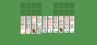 Double Free Cell Solitaire. Move all the cards to the Foundations. Foundation piles (right top): An empty spot may be filled with an Ace. Build up by suit. Tableau piles: Build down in descending order and alternating color. An empty spot may be filled with any card. Only topmost card is available for play. Reserve piles (left top): Can only contain one any card. Double-click on a card to move it into its place. Double-click or right-click on the game field to move all available cards into its place.