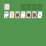 Easthaven Solitaire. Move all the cards to the Foundations. Foundation piles (right top): An empty spot may be filled with an Ace. Build up by suit. Tableau piles: Build down in descending order and alternating color. A group of cards can be moved to another pile if they are in sequence down by alternating color. An empty spot may be filled with a King. Click on the deck to deal a new row of cards. Double-click on a card to move it into its place. Double-click or right-click on the game field to move all available cards into its place.