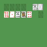 Equinox Solitaire. Move all the cards to the Foundations. Foundation piles (left top): An empty spot may be filled with an Ace. Build up by suit. Tableau piles: Build down in descending order regardless of suit. An empty spot may be filled with any card. Only topmost card is available for play. Reserve pile (right bottom): Space may only be filled with a Jack, Queen or King. You may only pass through the deck once. Double-click on a card to move it into its place. Double-click or right-click on the game field to move all available cards into its place.