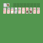 Forty Thieves Solitaire. Move all the cards to the Foundations. Foundation piles (right top): An empty spot may be filled with an Ace. Build up by suit. Tableau piles: Build down by suit. An empty spot may be filled with any card. Only topmost card is available for play. You may only pass through the deck once. Double-click on a card to move it into its place. Double-click or right-click on the game field to move all available cards into its place.