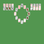 Grandfather's Clock Solitaire. Move all the cards to the Foundations. Foundation piles (clock face): Build up by suit, wrapping from King to Ace as necessary. Tableau piles (left and right): Build down in descending order regardless of suit. An empty spot may be filled with any card. Only topmost card is available for play. Double-click on a card to move it into its place.