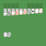 Long Tape Solitaire. Move all the cards to the Foundations. Foundation piles (left top): An empty spot may be filled with an Ace. Build up by suit. Foundation piles (right top): An empty spot may be filled with a King. Build down by suit. Tableau piles: Build up or down by alternating color. An empty spot may be filled with any card. Only topmost card is available for play. You may only pass through the deck once. Double-click on a card to move it into its place. Double-click or right-click on the game field to move all available cards into its place.