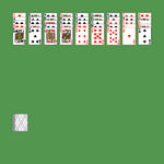 Pairs Solitaire. Discard all the cards. Discard any pair of cards of equal rank. Click on the deck to deal the cards to incomplete piles. Move a card onto another card to remove them.