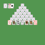 Pyramid (Turn Three) Solitaire. Discard all the cards. Discard any pair of cards, whose compined value is 13. Aces are worth 1, Jacks are worth 11, Queens are worth 12, Kings are worth 13. To discard a King, simply click on it. Move a card onto another card to remove them. You may pass through the deck many times.