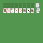 Red And Black Solitaire. Move all the cards to the Foundations. Foundation piles (top): An empty spot may be filled with an Ace. Build up by suit. Tableau piles: Build down in descending order and alternating color. A group of cards can be moved to another pile if they are in sequence down by alternating color. An empty spot may be filled with any card. You may only pass through the deck once. Double-click on a card to move it into its place. Double-click or right-click on the game field to move all available cards into its place.