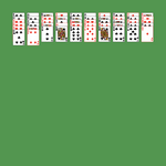 Shawl Solitaire. Discard all the cards. Discard any pair of cards of equal rank. Move a card onto another card to remove them.