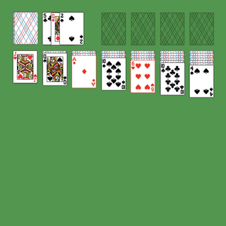 Klondike (Turn Three) Solitaire. Move all the cards to the Foundations. Foundation piles (right top): An empty spot may be filled with an Ace. Build up by suit. Tableau piles: Build down in descending order and alternating color. A group of cards can be moved to another pile if they are in sequence down by alternating color. An empty spot may be filled with a King. You may pass through the deck many times. Double-click on a card to move it into its place. Double-click or right-click on the game field to move all available cards into its place.