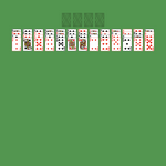 Spanish Solitaire. Move all the cards to the Foundations. Foundation piles (top): An empty spot may be filled with an Ace. Build up in ascending order regardless of suit. Tableau piles: Build down in descending order regardless of suit. Only topmost card is available for play. An empty spot may not be filled. Double-click on a card to move it into its place.