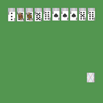 Spider (one suit) Solitaire. Discard all the cards. When an entire suit of thirteen cards becomes exposed, it is automatically removed from the tableau. Build down in descending order regardless of suit. A group of cards can be moved to another pile if they are in sequence down by suit. An empty spot may be filled with any card. Click on the deck to deal a new row of cards. There must be at least one card in each tableau before you can deal a new row of cards.