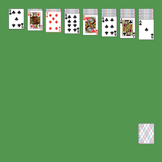 Mrs Spider Solitaire. Group all of the cards into sets of 13 cards in desceding order by suit from King to Ace. Build down in descending order regardless of suit. A group of cards can be moved to another pile if they are in sequence down by suit. An empty spot may be filled with any card. Click on the deck to deal a new row of cards.