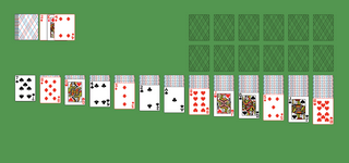 Triple Klondike (Turn Three) Solitaire. Move all the cards to the Foundations. Foundation piles (right top): An empty spot may be filled with an Ace. Build up by suit. Tableau piles: Build down in descending order and alternating color. A group of cards can be moved to another pile if they are in sequence down by alternating color. An empty spot may be filled with a King. You may pass through the deck many times. Double-click on a card to move it into its place. Double-click or right-click on the game field to move all available cards into its place.