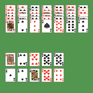 Vertical Solitaire. Discard all the cards. Discard any pair of cards of equal rank. Move a card onto another card to remove them.