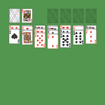 Wedge Solitaire. Move all the cards to the Foundations. Foundation piles (right top): An empty spot may be filled with an Ace. Build up by suit. Tableau piles: Build down in descending order and alternating color. A group of cards can be moved to another pile if they are in sequence down by alternating color. An empty spot may be filled with a King. You may only pass through the deck two times. Double-click on a card to move it into its place. Double-click or right-click on the game field to move all available cards into its place.
