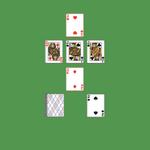 Well Solitaire. Move all the cards to the Foundation. Foundation pile (center): Build up in ascending order and anlternating color, wrapping from King to Ace as necessary. Tableau piles: Build down in descending order and alternating color, wrapping from Ace to King as necessary. An empty spot may be filled with any card. Only topmost card is available for play. You may pass through the deck many times. Double-click on a card to move it into its place. Double-click or right-click on the game field to move all available cards into its place.