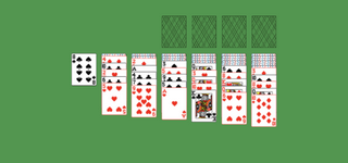Yukon Solitaire. Move all the cards to the Foundations. Foundation piles (right top): An empty spot may be filled with an Ace. Build up by suit. Tableau piles: Build down in descending order and alternating color. Any face up card and all the cards below it are available for play. An empty spot may be filled with a King. Double-click on a card to move it into its place. Double-click or right-click on the game field to move all available cards into its place.